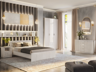 Композиция Спальни Сабрина-2 Ясень анкор светлый