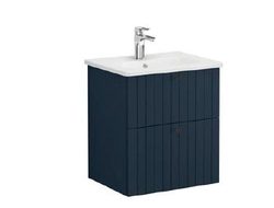 Модуль с круглой раковиной, Vitra Root Groove, 60 см, 2 ящика, матовый темно-синий, 69420