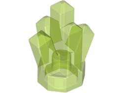 Rock 1 x 1 Crystal 5 Point, Trans-Bright Green (52 / 6134621 / 6170292 / 6507862)