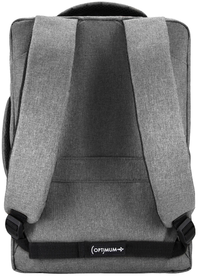 Рюкзак сумка для ноутбука 15.6 - 17.3 дюймов Optimum, серый