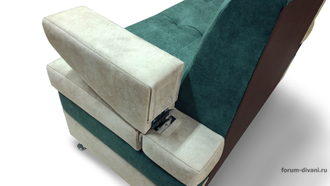 Кухонный ДИВАН "ФОРУМ-10", Зеленый/Слоновая кость