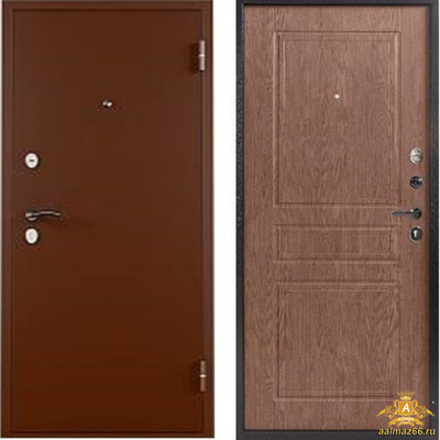 Входная металлическая дверь ТИТАН лесной орех 2050-960