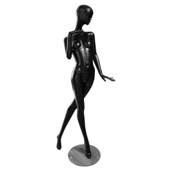 Стильный пластиковый манекен с открытой позой для демонстрации верхней одежды