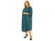 Теплое платье из джерси арт. 1721204 (Цвет зеленый) Размеры 52-78