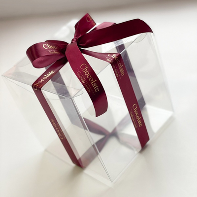 Коробка для пирожных прозр. пластик, 100*100*100мм