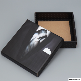 Коробка складная «Мужской костюм», 20 × 20 × 5 см