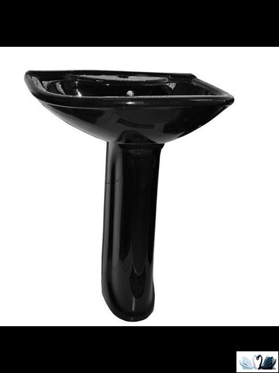 Раковина с пьедесталом Оскольская керамика Престиж 63 см, черный, для ванной