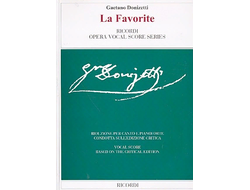 Donizetti. La Favorite Klavierauszug (fr/it) Einfuhrung en/it