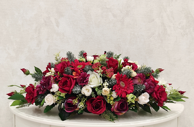 Неподражаемая композиция цвете из искусственных цветов в вазе № УНС026/Купить в Москве на АОАБУКЕТ