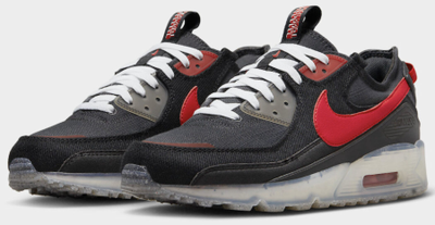 Nike Air Max 90 Terrascape (Черные с красным) сбоку