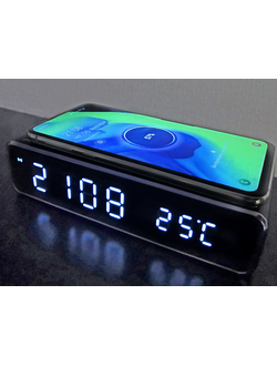 Беспроводное зарядное устройство с часами от AVILINE