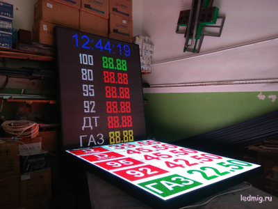 Светодиодный экран в стелу АЗС-5 1920х1600