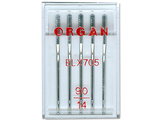 Иглы бытовых машин ДЛЯ ВЫШИВКИ и РАСПОШИВАЛЬНЫХ МАШИН. "Organ" (Вьетнам), 1 пенал (5шт).