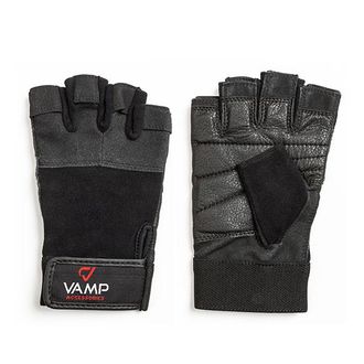 Перчатки для пауэрлифтинга VAMP RE-530 BLACK, M