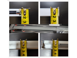 Линейка тонкая Slim оптическая для УЦИ ход-420 мм; общая длина-532 мм;