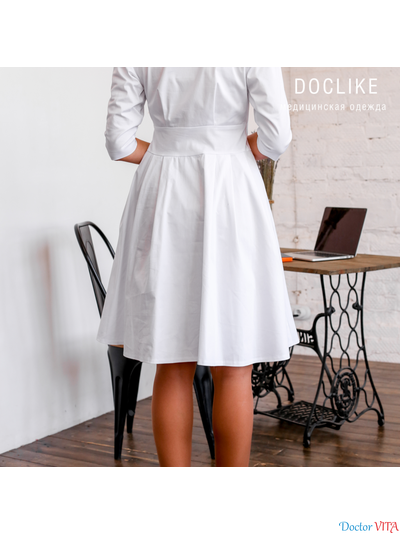 ПЛАТЬЕ DOCLIKE DL319 белое