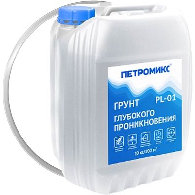Грунт глубокого проникновения ПЕТРОМИКС PL-01 10 кг