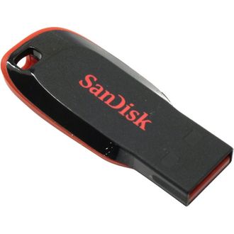 Флеш-память SanDisk Cruzer Blade, 32Gb, USB 2.0, красный, SDCZ50-032G-B35