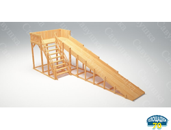 Зимняя горка Савушка Зима Wood-6