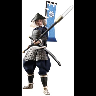 Асигару с яри - Коллекционная фигурка 1/12 PALM EMPIRES - BLACK ARMOR ASHIGARU (PE009) - COOMODEL