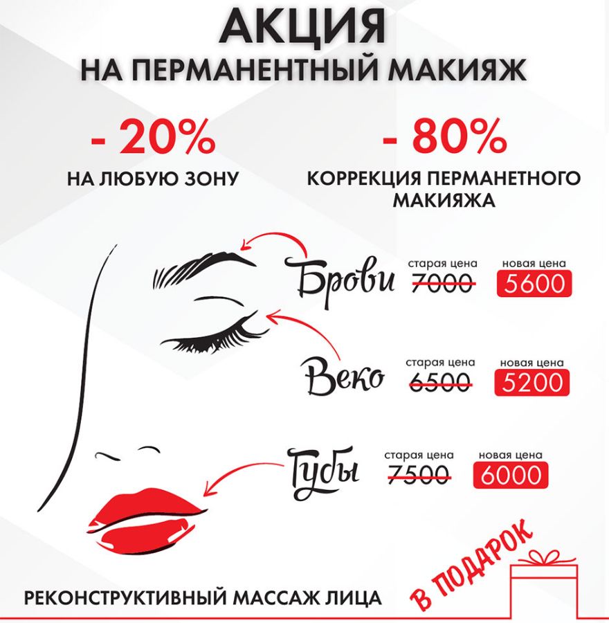 Акция на перманентный макияж картинки для рекламы