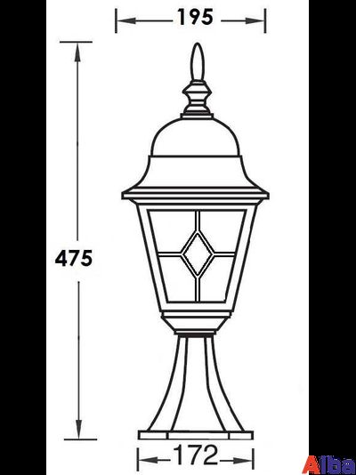 Quadro M 79904 Парковый светильник