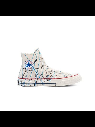 Кеды Converse Chuck 70 Archive Paint Splatter Белые Высокие с брызгами 170802c