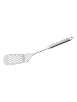 Лопатка 33 см. изогнутая, рабочая часть 11*8 см, нержавеющая сталь, широкая, перфорированная