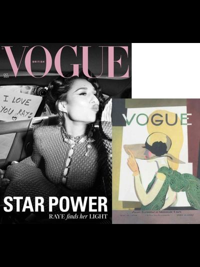 Vogue UK October 2025 Raye Cover + эксклюзивный блокнот Vogue