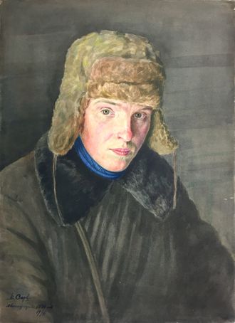 Серов В.В. Автопортрет 1934г. Бумага, акварель, 64Х47 (59)