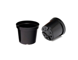Горшок для рассады 2л черный круглый