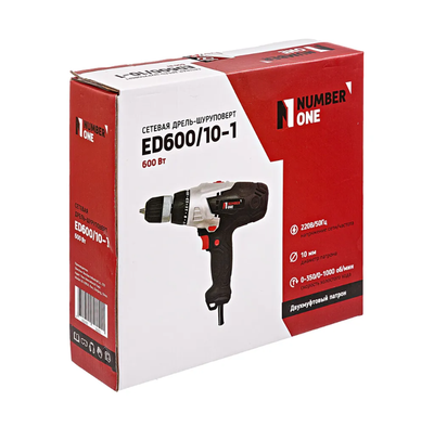Дрель-шуруповерт NUMBER ONE  ED600/10-1 (2 скорости)