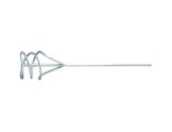 Миксер из оцинкованной стали, D 60 мм, L 400 мм, для красок и штукатурных смесей Сибртех