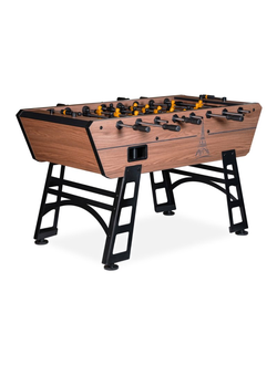Игровой стол - футбол NINESTAR "Eiffel" (151х75,5х90см) коричнево-черный