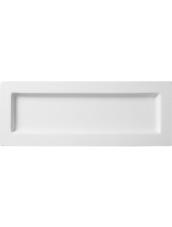 БЛЮДО ПРЯМОУГОЛЬНОЕ SQUARE RIM 40 Х 15 CM, H 2,6 СМ