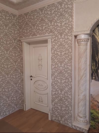 PORTE RICHI (Беларусь). АРБАТ, ПАОЛА (Л63), Ral 9010/ ПАТИНА ЗОЛОТО. ПОЛОТНО ГЛУХОЕ