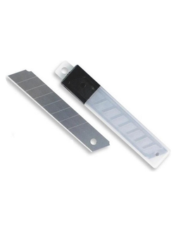 Лезвия для канцелярского ножа 18мм. 10 шт. в упаковке