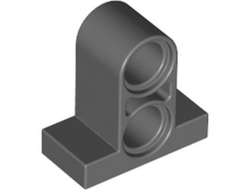 Technic, Pin Connector Plate 1 x 2 x 1 2/3 with 2 Holes Double on Top, Dark Bluish Gray (32530 / 4210763)