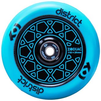 Купить колесо District Zodiac (голубое) для трюковых самокатов в Иркутске