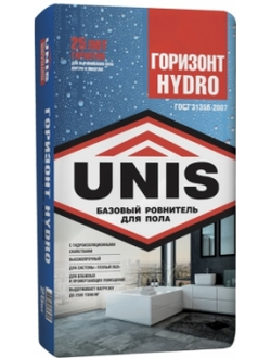 Юнис Горизонт HYDRO высокопрочный ровнитель для пола от 10-120мм, 25кг