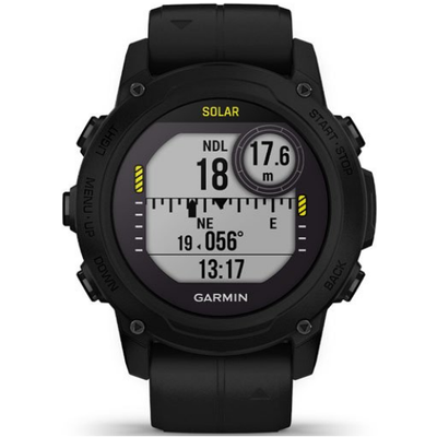 Умные часы Garmin Descent G1 Solar, черный