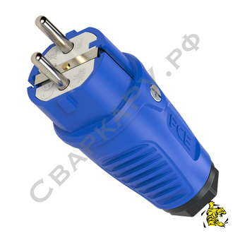 Вилка кабельная PCE Taurus2 0511-bs 220В/16А 2 полюса+земля IP54 Schuko DE