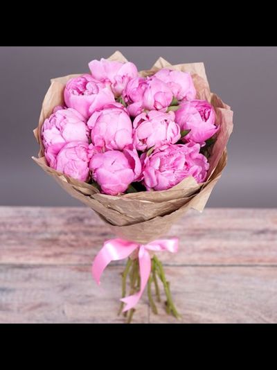 Букет из пионов от 11 до 29 шт.