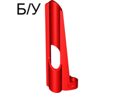 ! Б/У - Technic, Panel Fairing # 7 Small Long, Large Hole, Side A, Red (32534 / 4193846) - Б/У