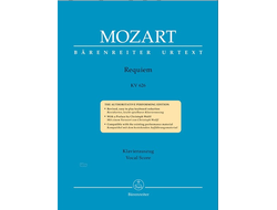 Mozart. Requiem KV626 für Soli, gem Chor und Orchester Klavierauszug (Neuausgabe 2017)