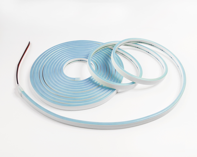 Гибкий светодиодный неон 2835 120LED/m 4.5х13х5000мм 12V IP67 LIGHT BLUE