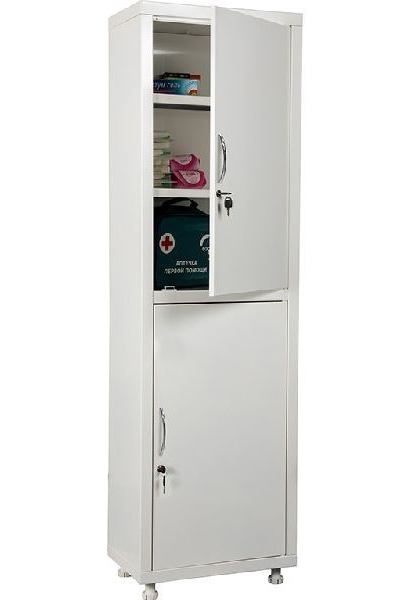 Шкаф медицинский металлический Промет МД 1 1760/SS
