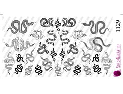 Слайдер дизайн 1129 - Змеи  ч/б тату