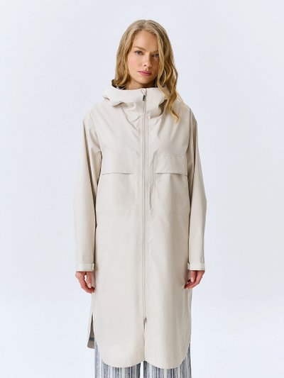 Свободный плащ с капюшоном