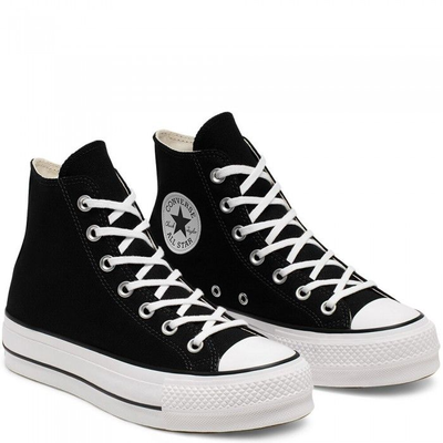 Кеды Converse All Star Lift черные высокие на платформе